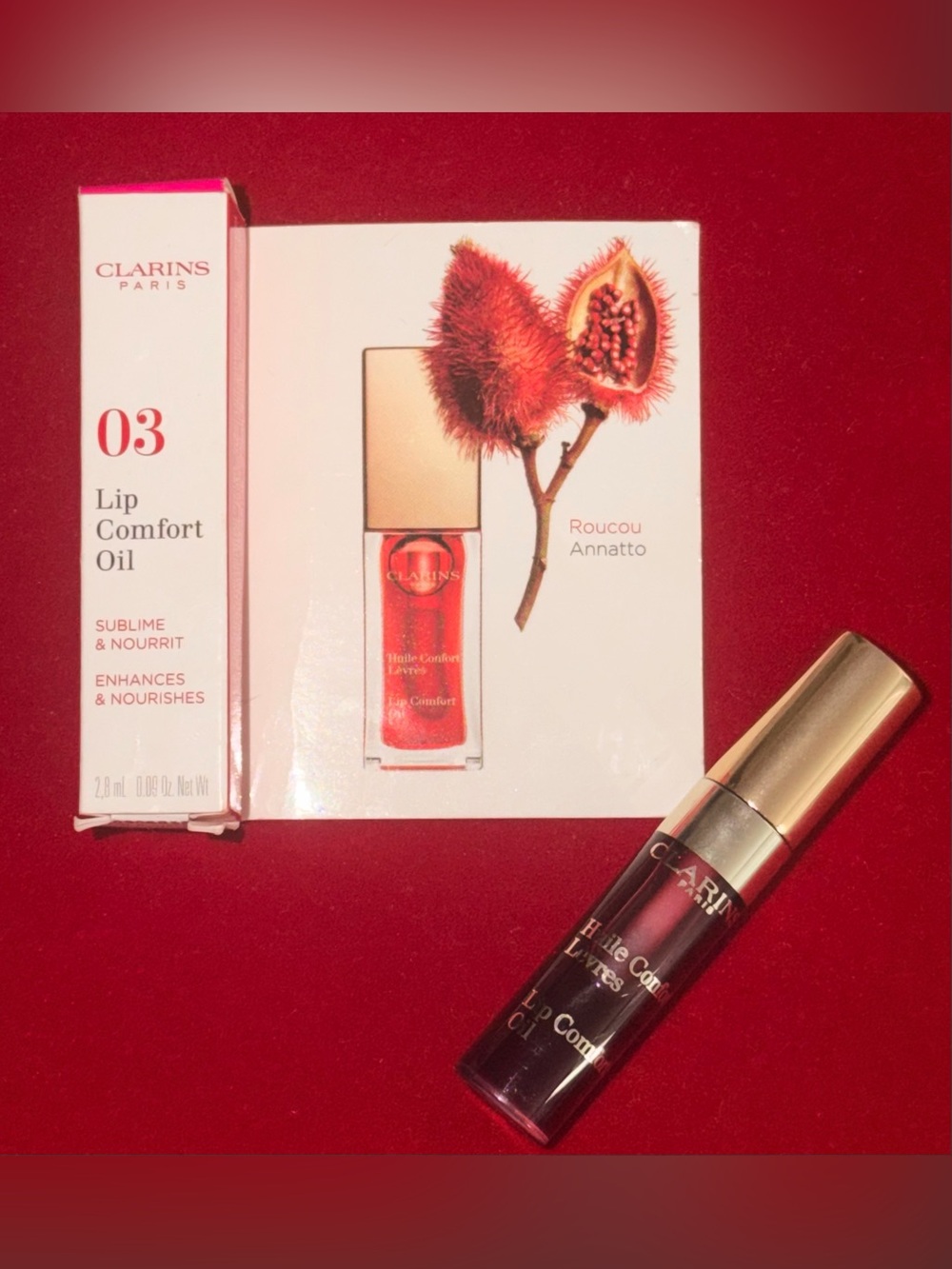 Clarins Lip Comfort Oil 03 - Red Berry Gloss Oil
